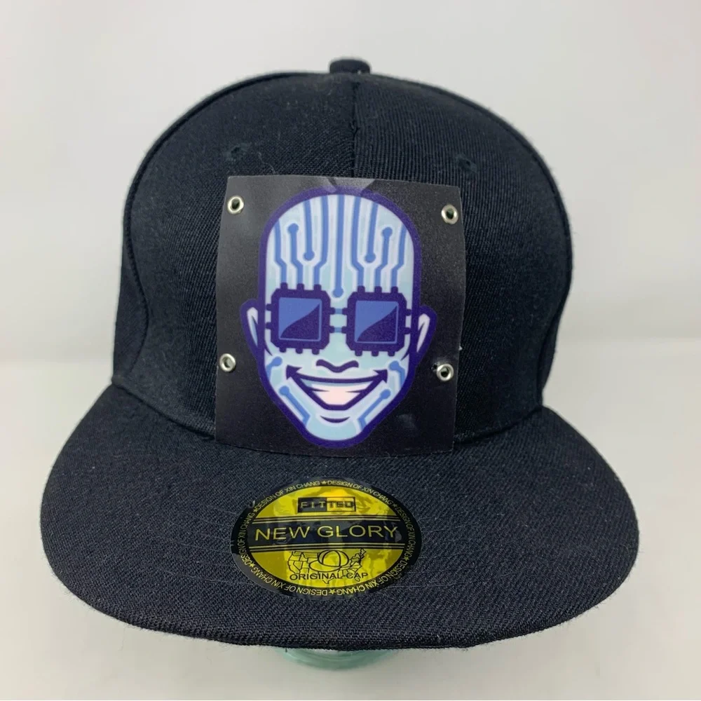 NEW New Glory Fitted SnapBack Noise Activated Light Up Hat
